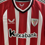 2023/24 Bibao AT COPE DE REY FINAL Home Fans Jersey （ALL PATCH胸前字+章+袖广告）