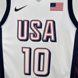 2025 Team USA TATUM #10 White NBA Jerseys