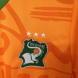 2024/25 Ivory Coast Home Orange Fans Soccer Jersey