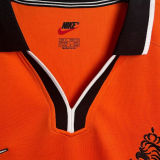 1998 NL Home Orange Long Sleeve Retro Soccer Jersey