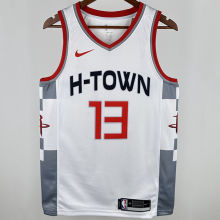 2020 Rockets HARDEN #13 White City Edition NBA Jerseys