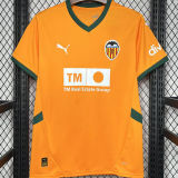 2024/25 Valencia Third Orange Fans Soccer Jersey
