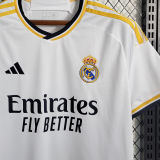 2023/24 RM 1:1 Quality Home Supercopa de España Final Fans Jersey 胸前小字+西班牙超级杯12右章