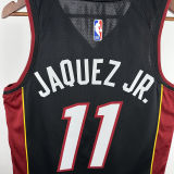 2024/25 Miami Heat JAQUEZ JR. #11 Black NBA Jerseys