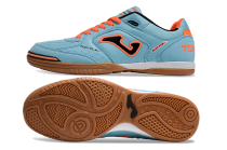 25 Year New Indoor Five-a-side Genuine Leather Football Shoes Flat Bottom IC Wood Floor Cement Floor Shock Absorbent Wear resistant Anti slip Men's Football Shoes