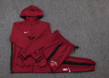 2025/26 Miami Heat Maroon Hoody Zipper Jacket Tracksuit