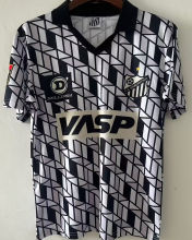 1990 Santos Black White Retro Soccer Jersey