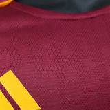 2025/26 Roma Home Red Player Version Soccer Jersey