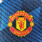 2021/22 M Utd Third Blue Player Version Soccer Jersey