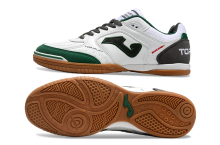 25 Year New Indoor Five-a-side Genuine Leather Football Shoes Flat Bottom IC Wood Floor Cement Floor Shock Absorbent Wear resistant Anti slip Men's Football Shoes