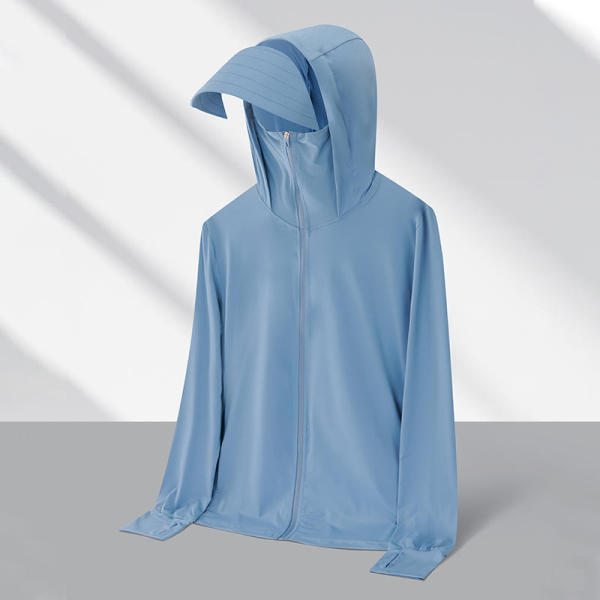 Glacier Blue  # New Ice Thin Series Elastic Sunscreen Clothing