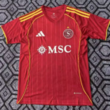 2025/26 Servette FC Home Red Fans Soccer Jersey 塞尔维特