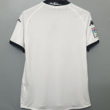 2009 Valencia Home White Retro Soccer Jersey