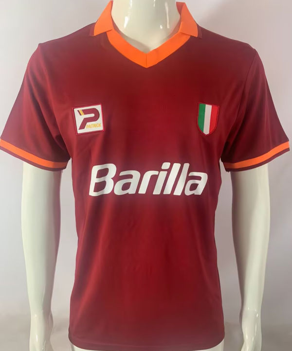 1983/1984 Roma Home Red Retro Soccer Jersey