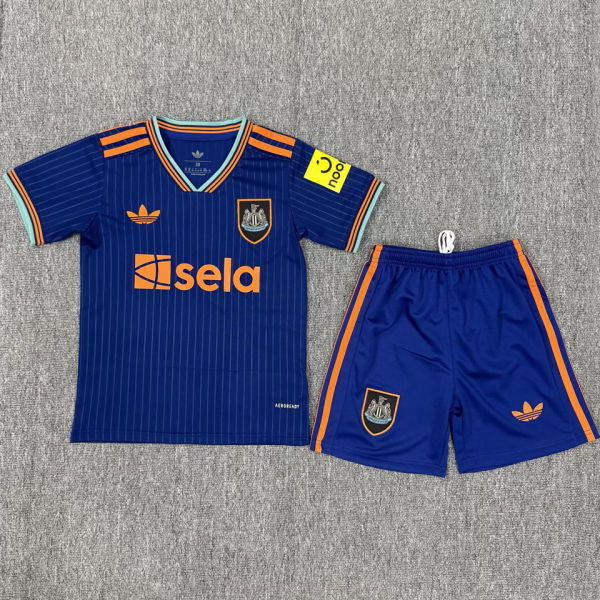 2025/26 Newcastle Third Royal Blue Kids Soccer Jersey