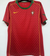 2004 Portugal Home Retro Soccer Jersey