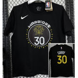 2025 Warriors CURRY #30 Black High Quality Casual T-Shirt   T177