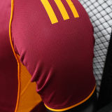 2025/26 Roma Home Red Player Version Soccer Jersey