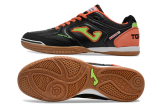 25 Year New Indoor Five-a-side Genuine Leather Football Shoes Flat Bottom IC Wood Floor Cement Floor Shock Absorbent Wear resistant Anti slip Men's Football Shoes