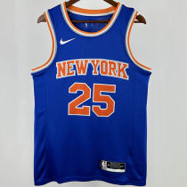 2025 NY Knicks BRIDGES #25 Blue City Edition NBA Jerseys