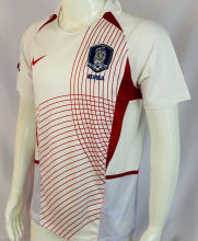 2002 South Korea Away White Retro Soccer Jersey