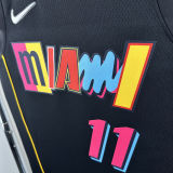 2025 Miami Heat JAQUEZ JR. #11 Black City Edition NBA Jersey