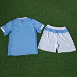 2025/26 Man City Home Blue Player Version Kids Soccer Jersey 球员版童装