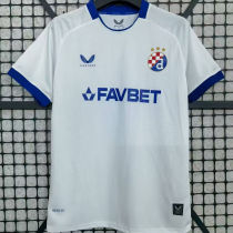 2025/26 Dinamo Zagreb Away White Fans Soccer Jersey   萨格勒布迪纳摩