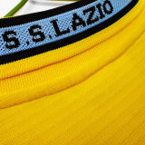 1998/1999 Lazio Yellow Retro Soccer Jersey