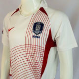 2002 South Korea Away White Retro Soccer Jersey