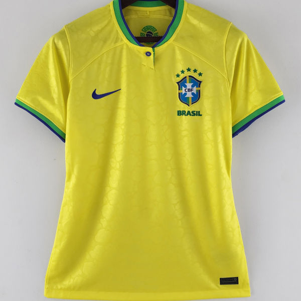 2022/23 Brazil Home Yellow Women Soccer Jersey
