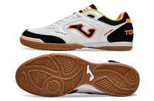 25 Year New Indoor Five-a-side Genuine Leather Football Shoes Flat Bottom IC Wood Floor Cement Floor Shock Absorbent Wear resistant Anti slip Men's Football Shoes