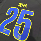 2025/26 INTER # 25 Black NFL Jersey