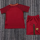 2017/2018 Roma Home Retro Kids Soccer Jersey