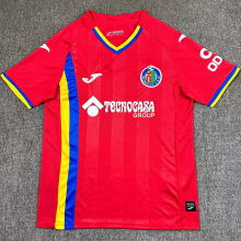 2025/26 Getafe Away Red Fans Soccer Jersey