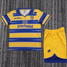 1998/1999 Parma Home Retro Kids Soccer Jersey