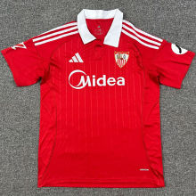 2025/26 Sevilla FC Away Red Fans Soccer Jersey