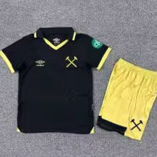 2025/26 West Ham Third Black Kids Soccer Jersey