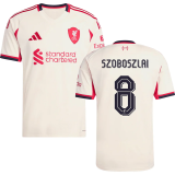 SZOBOSZLAI #8 LFC 1:1 Away Fans Jersey 2025/26 (UCL Font 欧冠字体 ) ★★