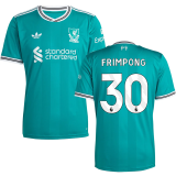 FRIMPONG #30  LFC 1:1 Quality Third Green Fans Soccer Jersey 2025/26 (League Font 联赛字体 ) ★★