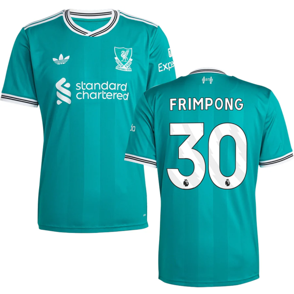 FRIMPONG #30  LFC 1:1 Quality Third Green Fans Soccer Jersey 2025/26 (League Font 联赛字体 ) ★★