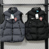 2026/27 Portugal Grey Black Cotton Vest Jacket  J3308 灰黑色
