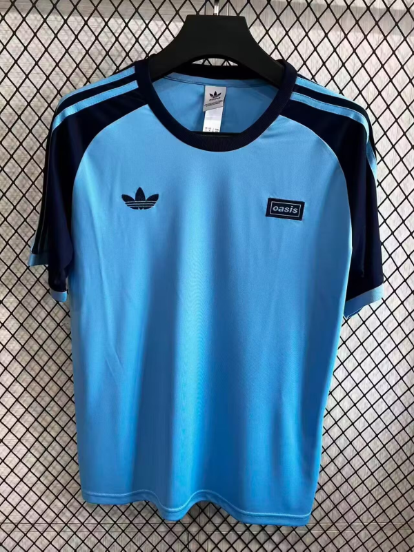 2026 AD x OASIS Blue Retro Style Fans Soccer Jersey