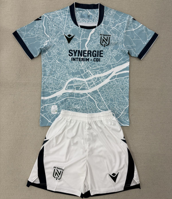 2025/26 Nantes Away Kids Soccer Jersey