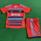 2011/2012 MS Away Red Retro Kids Soccer Jersey