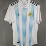 2018 Argentina Home Retro Player Version Soccer Jersey