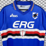 2003/2004 Sampdoria Home Retro Soccer Jersey