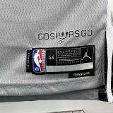 2026 Spurs FOX #4 Grey NBA Jerseys