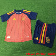 2026/27 Spain Home Player Version Kids Soccer Jersey 球员版童装