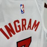 2023 Toronto Raptors INGRAM # 3  White NBA Jerseys